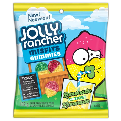Jolly Rancher Misfit Gummies, Lemonade Sours 182 g