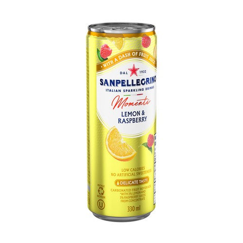 Sanpellegrino Flavoured Water Lemon & Raspberry 330 ml