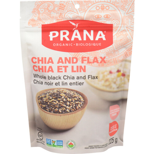 Prana Organic Whole Chia & Flax 225 g
