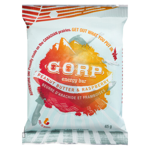 Gorp Clean Energy Bars Peanut Butter & Raspberry 65 g
