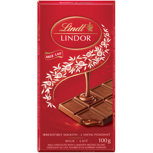 Lindt Lindor Milk Chocolate Bar 100 g