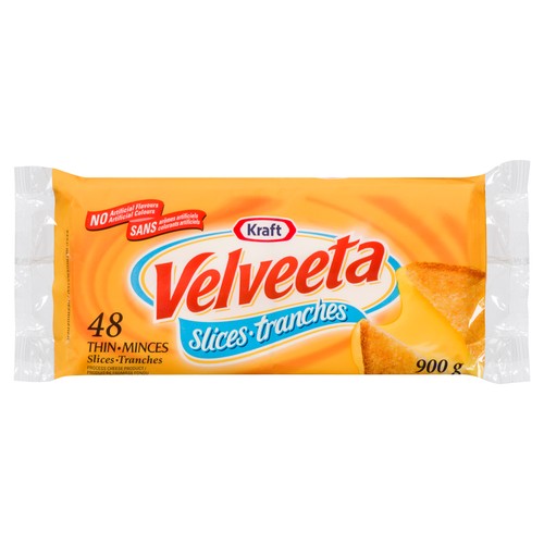 Velveeta Thin Sliced Process Cheese 48 Slices 900 g