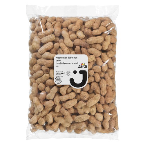 Aliments Jardi Unsalted Peanuts In Shell 1 kg
