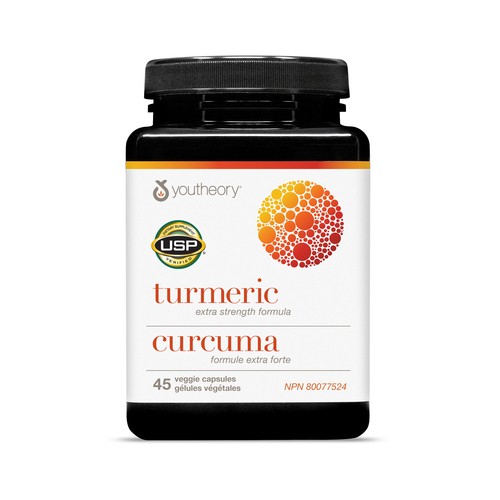 Youtheory Turmeric Extra Strength Vitamins 45 EA