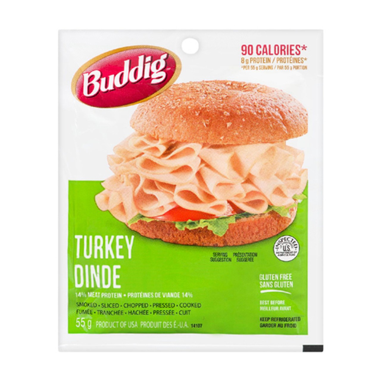 Bd Dig Buddig Turkey Smoked 55 g - Voilà Online Groceries & Offers
