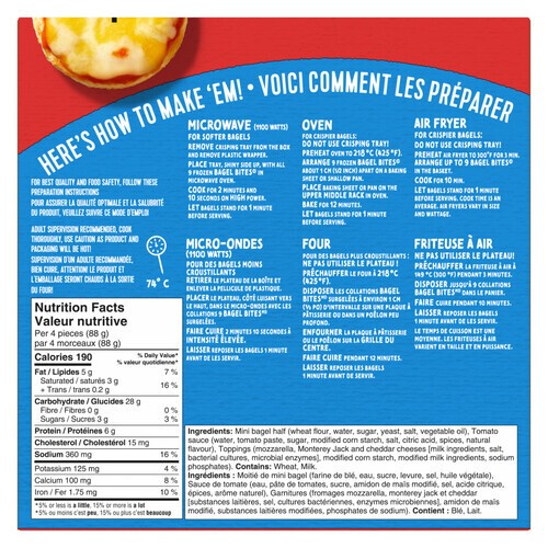 Hot Bites Pizza Snacks Three Cheese 198 g