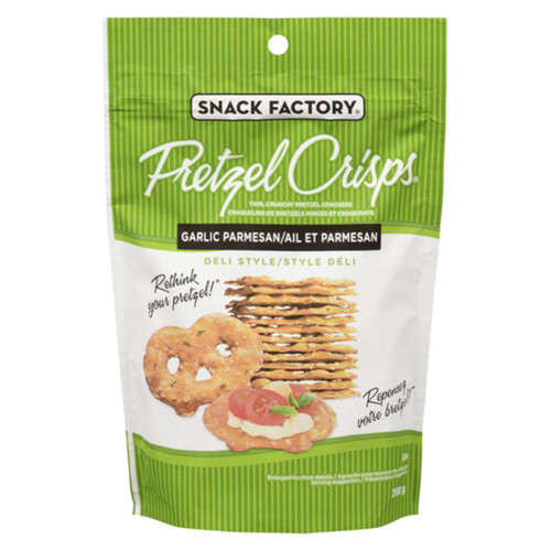 The Snack Factory Pretzel Crisps Garlic Parmesan 200 g