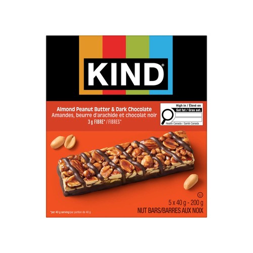 Kind Gluten-Free Nut Bar Peanut Butter And Dark Chocolate 5 x 40 g