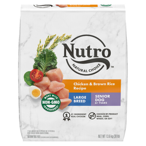 Nutro Natural Choice Senior Dry Dog Food Large Breed Chicken & Brown Rice Recipe 13.61 kg