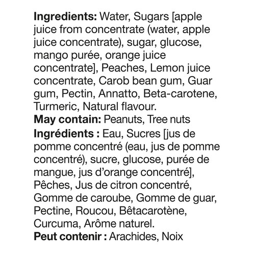 Del Monte Fruit Bars Mango With Peach 10 x 50 ml