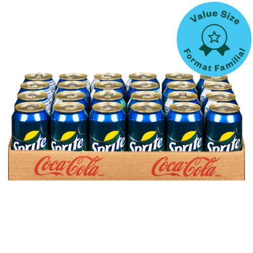Sprite Soft Drink Pop 24 x 355 ml (cans)