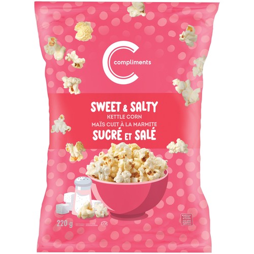 Compliments Popcorn Kettle Corn Sweet & Salty 220 g