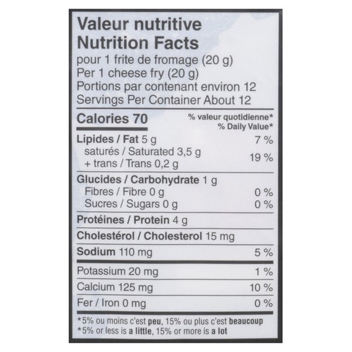 Saputo  Plain Cheese Fries 250 G