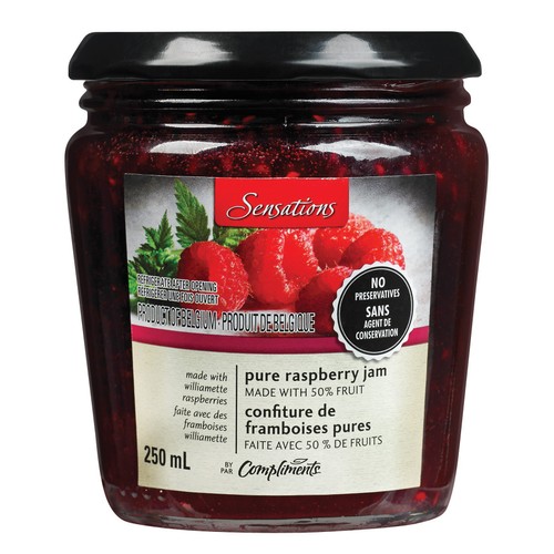 Sensations Jam Williamette Raspberry 250 ml
