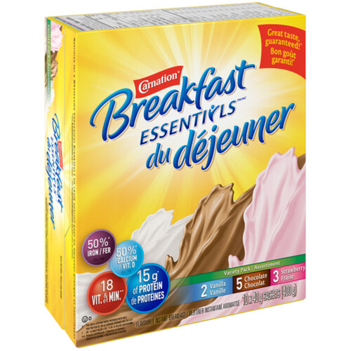 Carnation Breakfast Essentials Variety 10 x 40 g