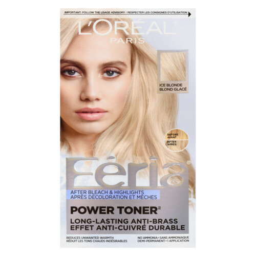 L'Oréal Hair Colour Féria Power Toner Ice Blonde 1 Box