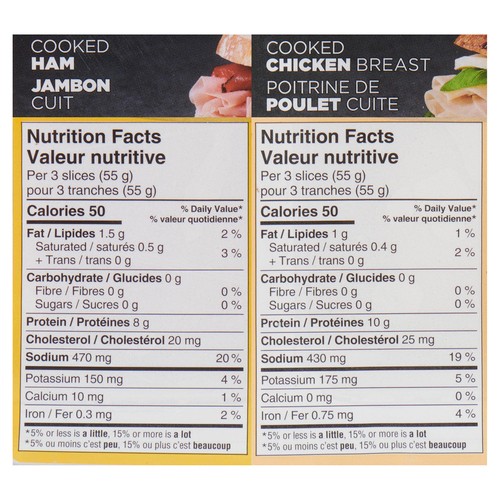 Olymel Gluten-Free Deli Cooked Chicken Breast & Ham 250 g