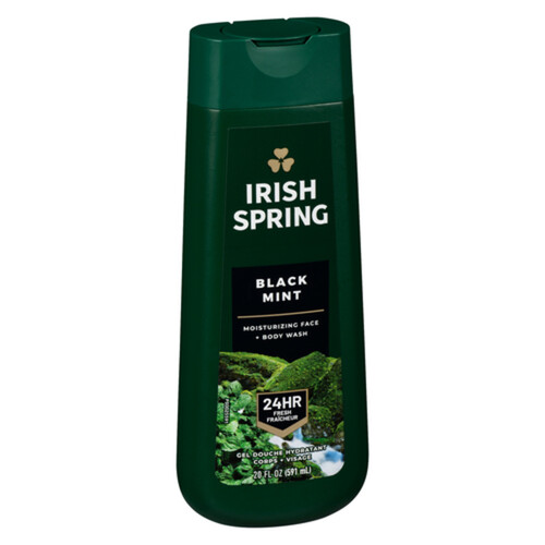 Voilà Irish Spring Body Wash Black Mint 591 ml
