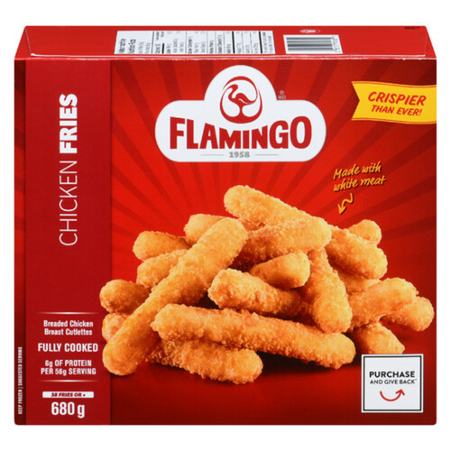 Flamingo Fully Cooked Frozen Chicken Fries 680 g