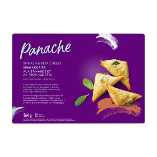 Panache Frozen Spanakopita Spinach & Feta 264 g