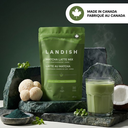 Landish Foods Lions Mane Matcha Latte Mix 135 g