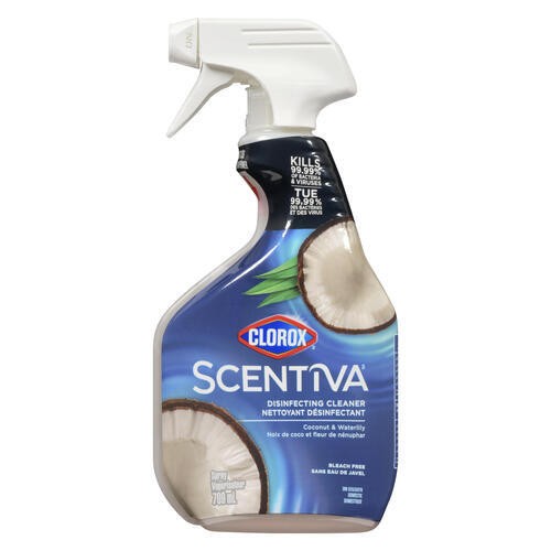 Clorox Scentiva Disinfecting Cleaner Spray Coconut & Waterlily 709 ml