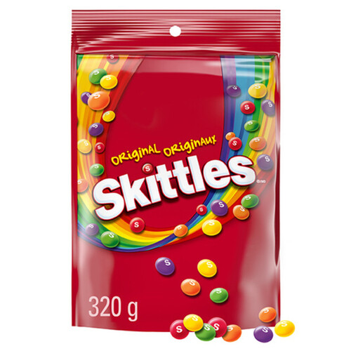 Skittles Chewy Candy Original Bowl Size Bag 320 g