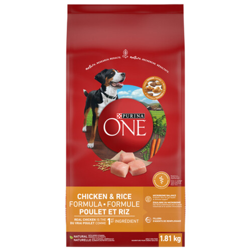 Purina ONE Dry Dog Food Chicken & Rice Formula 1.81 kg