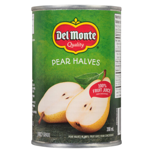 Del Monte Pear Halves In Juice 398 ml