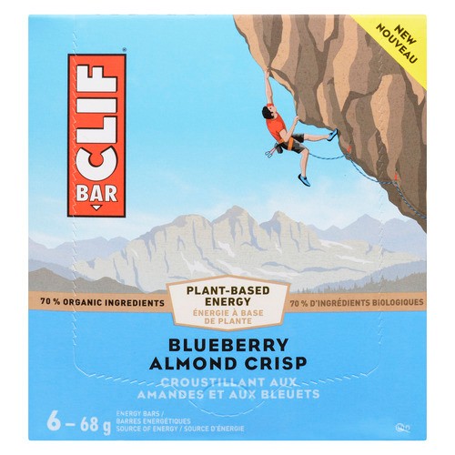 Clif Bar Energy Bar Blueberry Almond Crisp 6 x 68 g