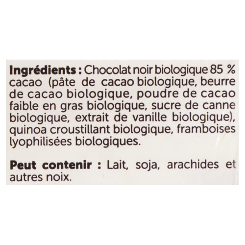 ChocXO Organic Keto Snaps Dark Chocolate Raspberry & Quinoa 98 g