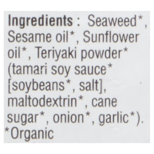 GimMe Organic Roasted Seaweed Teriyaki 10 g