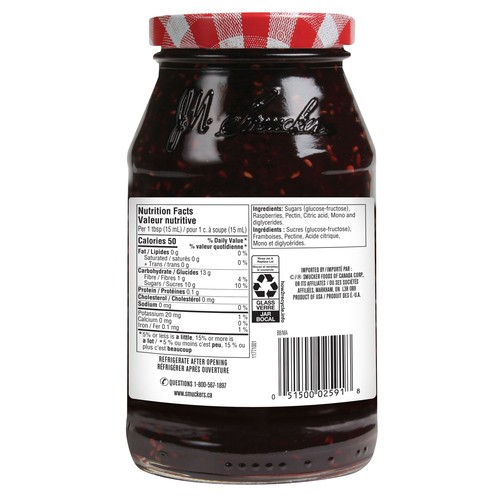 Smucker's Jam Raspberry 500 ml