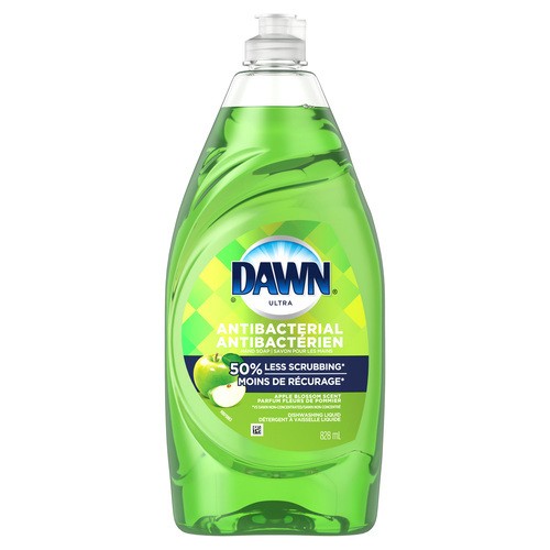 Dawn Ultra Dish Detergent Antibacterial Apple Blossom 828 ml