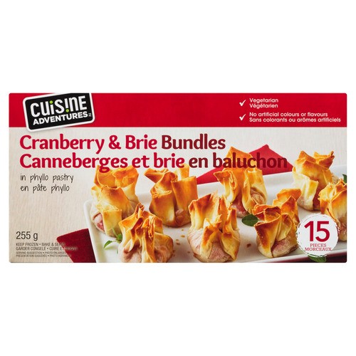 Cuisine Adventures Frozen Cranberry & Brie Bundles 225 g