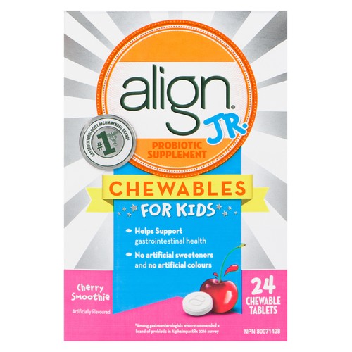 Align Jr. Chewables Probiotic Supplement Cherry 24 Count