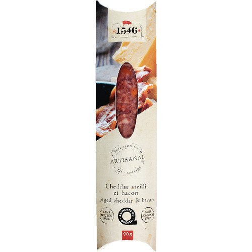 1546 Dry Sausage Aged Cheddar & Bacon 90 g