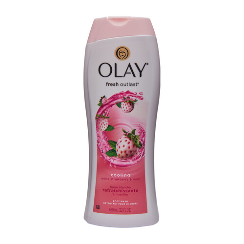 Olay Body Wash Cooling White Strawberry 650 ml