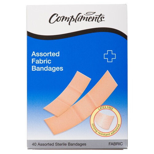 Compliments Fabric Bandages 40 EA