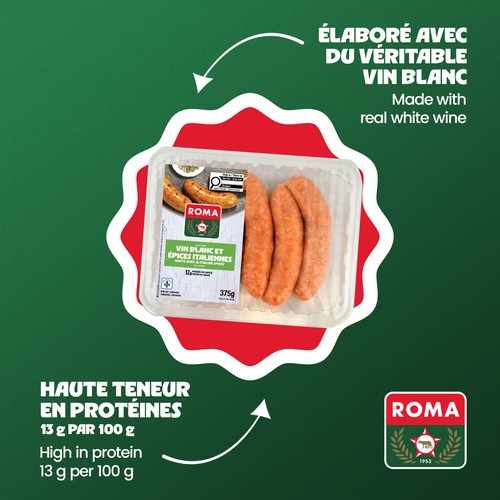 Roma Sausage White Wine & Italian Spices 375 g