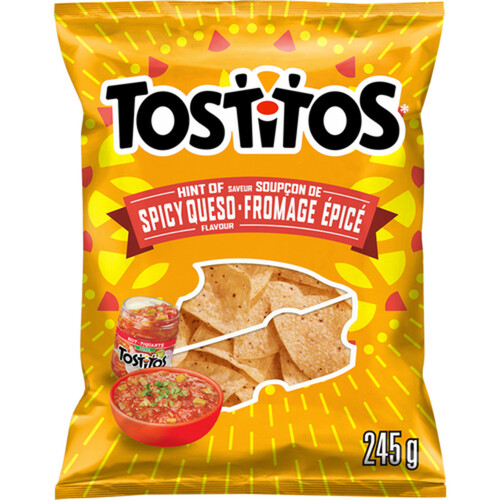 Tostitos Tortilla Chips Hint of Spicy Queso 245 g