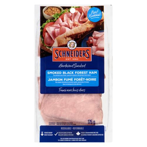 Schneiders Low Sodium Deli Sliced Smoked Ham Black Forrest 175 g