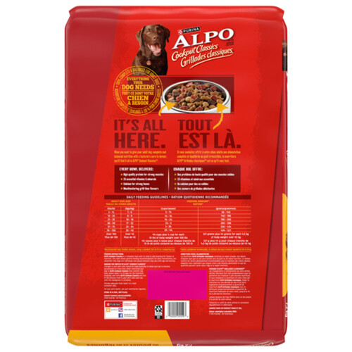 Alpo Cookout Classics Dry Dog Food Pork Beef Chicken & Veggie 7.2 kg