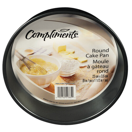 Compliments Non-Stick Round Cake Pan 9-Inch 1 Pack