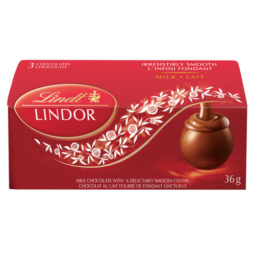 Lindt Lindor Milk Chocolate Truffles 3 Pack 36 g