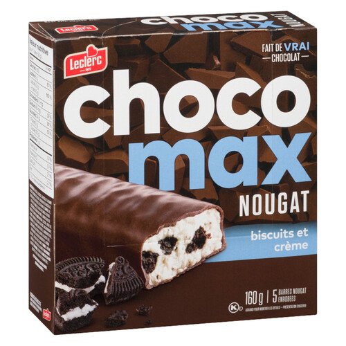 Leclerc Chocomax Nougat Cookies & Cream Cereal Bar 160 g