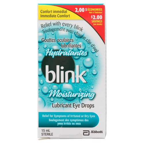 Blink Moisturizing Lubricant Eye Drops 15 ml