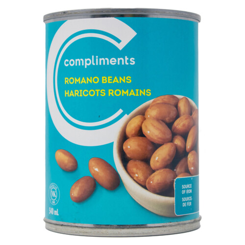 Compliments Canned Romano Beans 540 ml