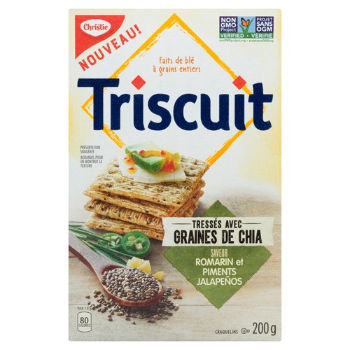 Christie Triscuit Crackers Rosemary & Jalapeño Chia Seed 200 g