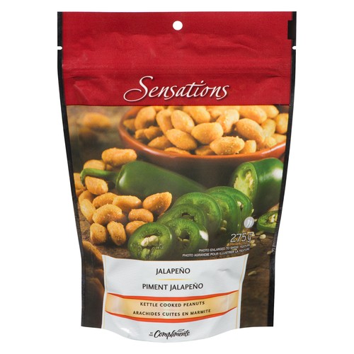 Sensations Peanuts Kettle Cooked Jalapeno 275 g